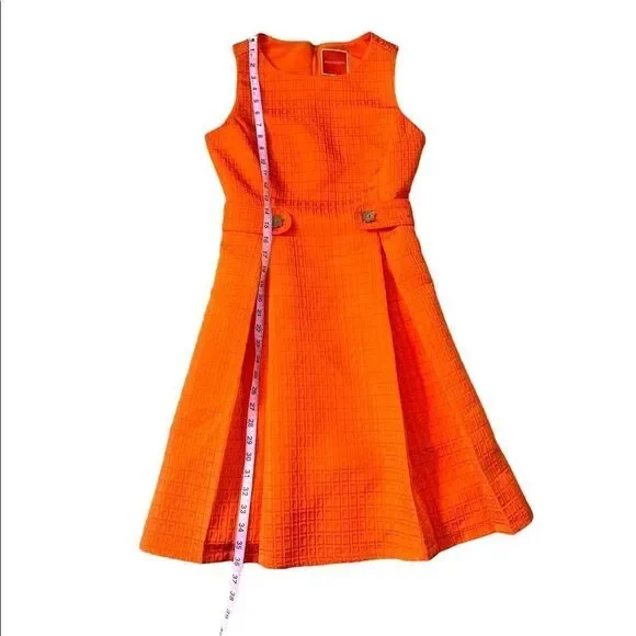 Modcloth So Sixties Textured Dress in Tangerine - Picture 13 of 16